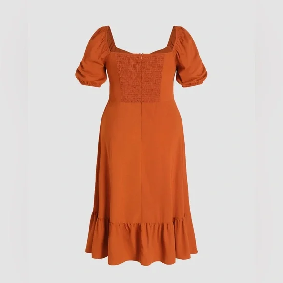 Burnt orange dress size 22-24 - Picture 5 of 5